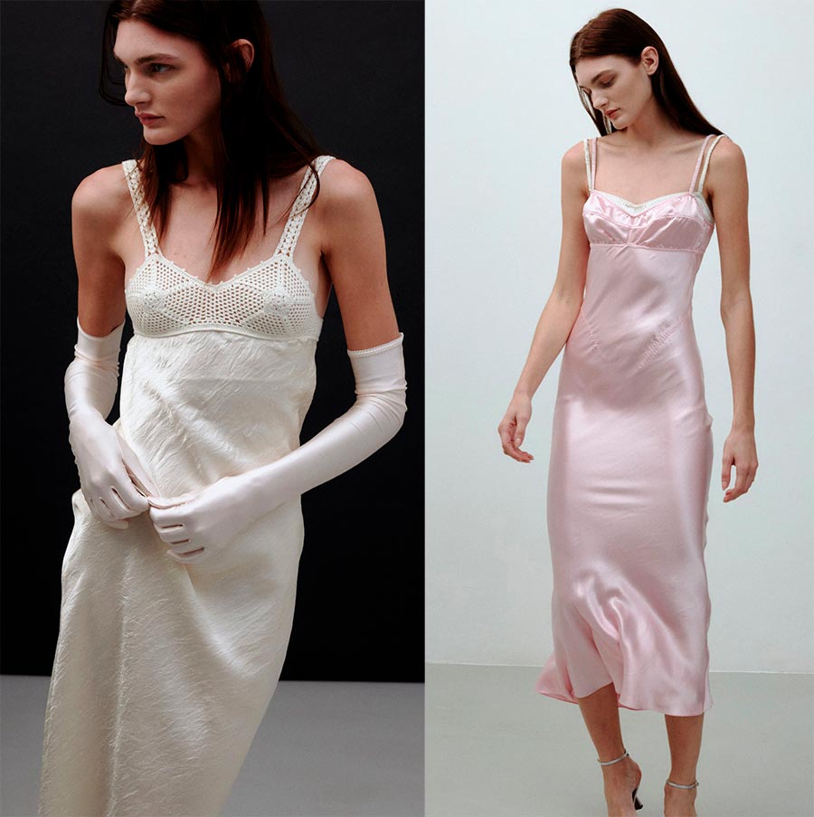 Платье-комбинация – актуальные образы 2023 года