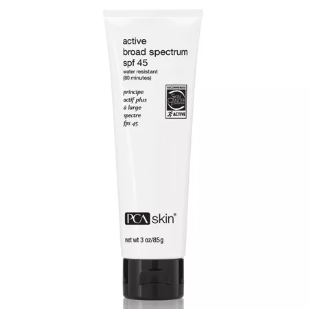 Водостойкий солнцезащитный крем Active Broad Spectrum SPF 45, PCA skin