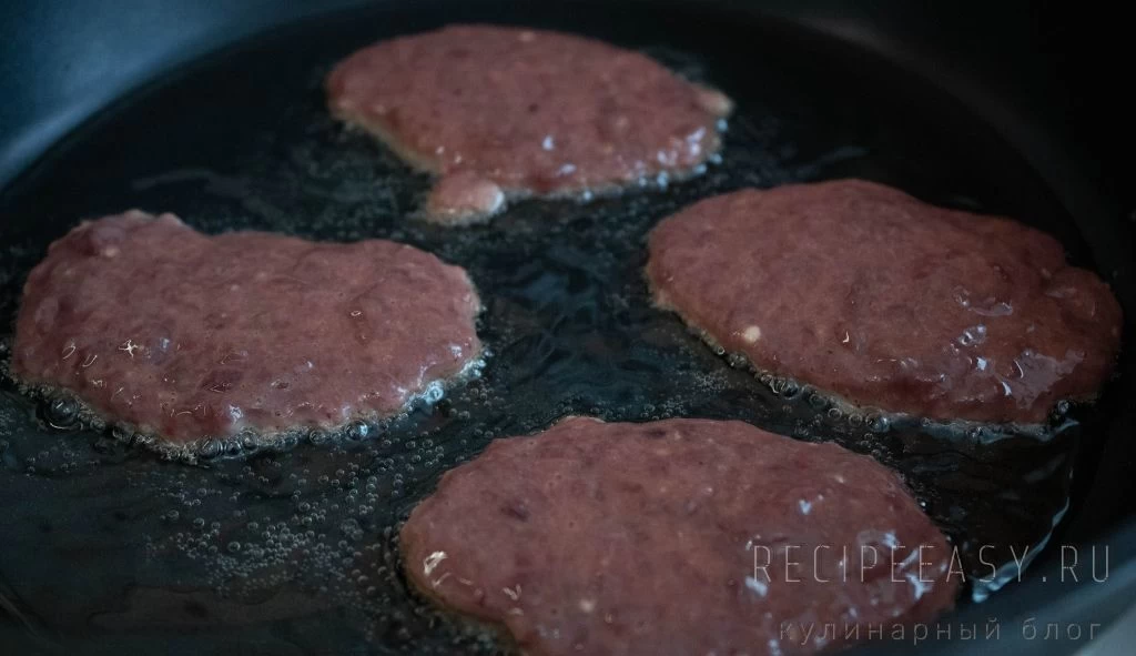 Оладьи из говяжьей печени