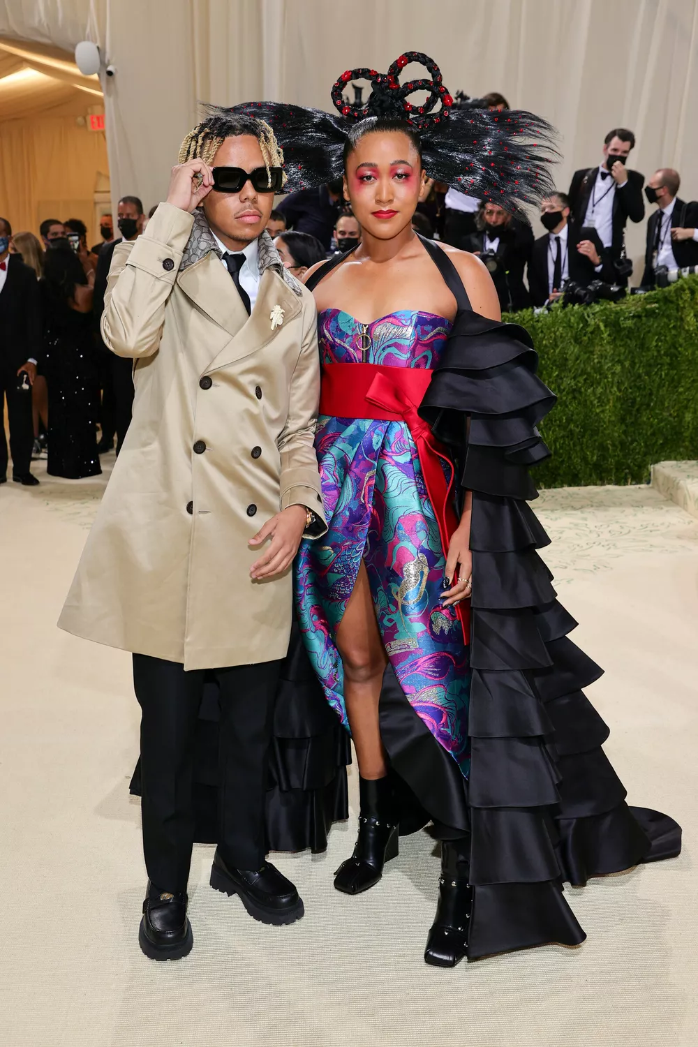 Наоми Осака и Cordae на Met Gala 2021