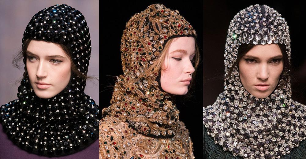 Модные, необычные и акцентные головные уборы с модных показов