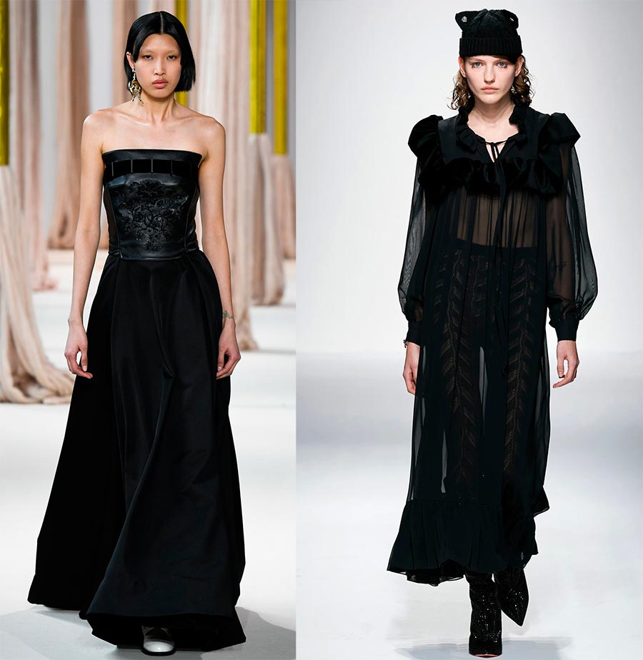 Длинные черные платья: тренды сезона и актуальные образы